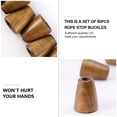 thumbnail image 4 of RENACLIPY 100Pcs Rope End Caps Light Brown for Umbrella Ropes with Drawstring Adjuster, 4 of 5