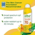 thumbnail image 2 of Alba Botanica Sunscreen Spray for Face and Body, Broad Spectrum SPF 70 Sunscreen, Hawaiian Coconut, Water Resistant and Biodegradable, 5 fl. oz. Bottle, 2 of 5