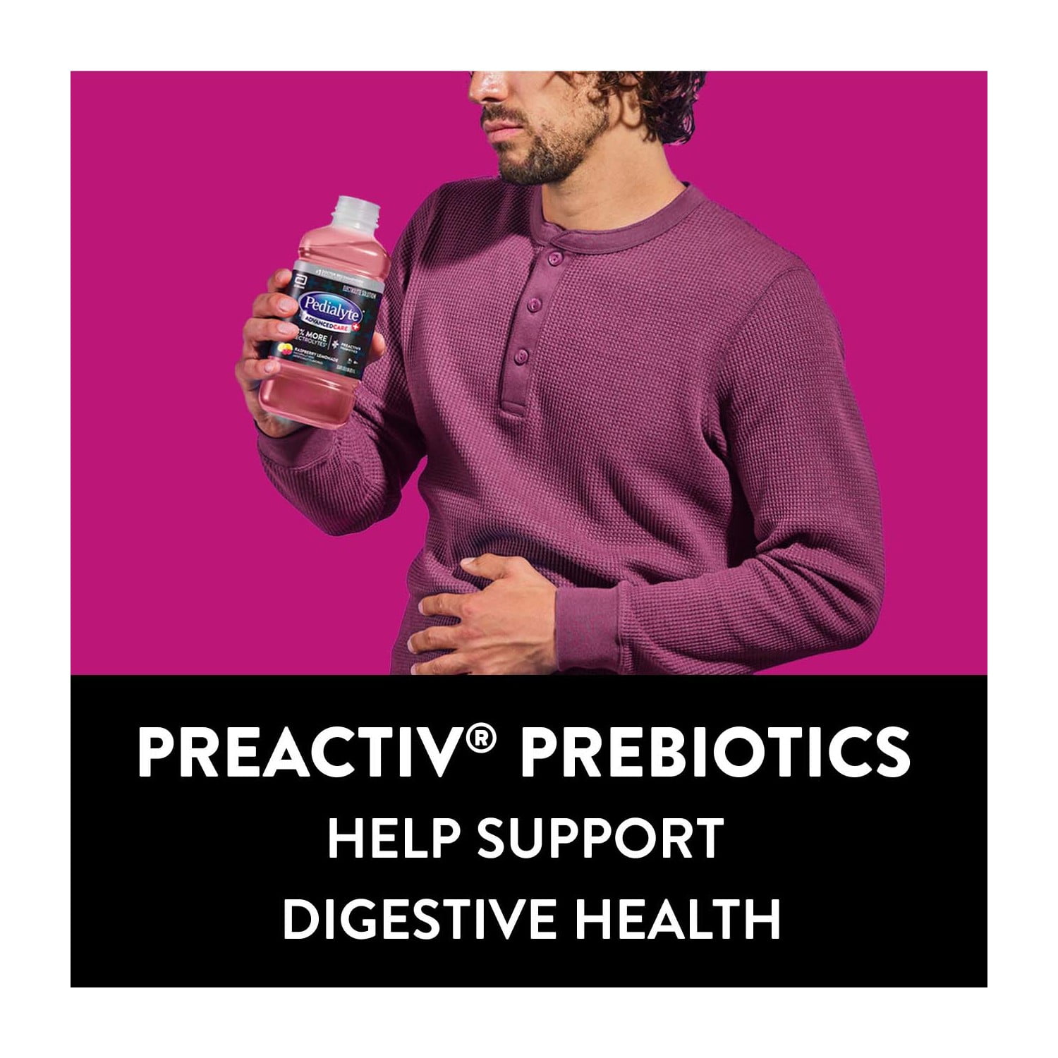 Pedialyte AdvancedCare Plus Electrolyte Drink, Raspberry Lemonade, 1 Liter