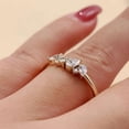 thumbnail image 4 of vylahjewellery Vermeil Yellow Gold Proposal Ring Marquise & Pear Cut Engagement Ring Dainty Moissanite Birthday Gift Jewelry Ring Customize Wedding Jewelery for Women, 4 of 6