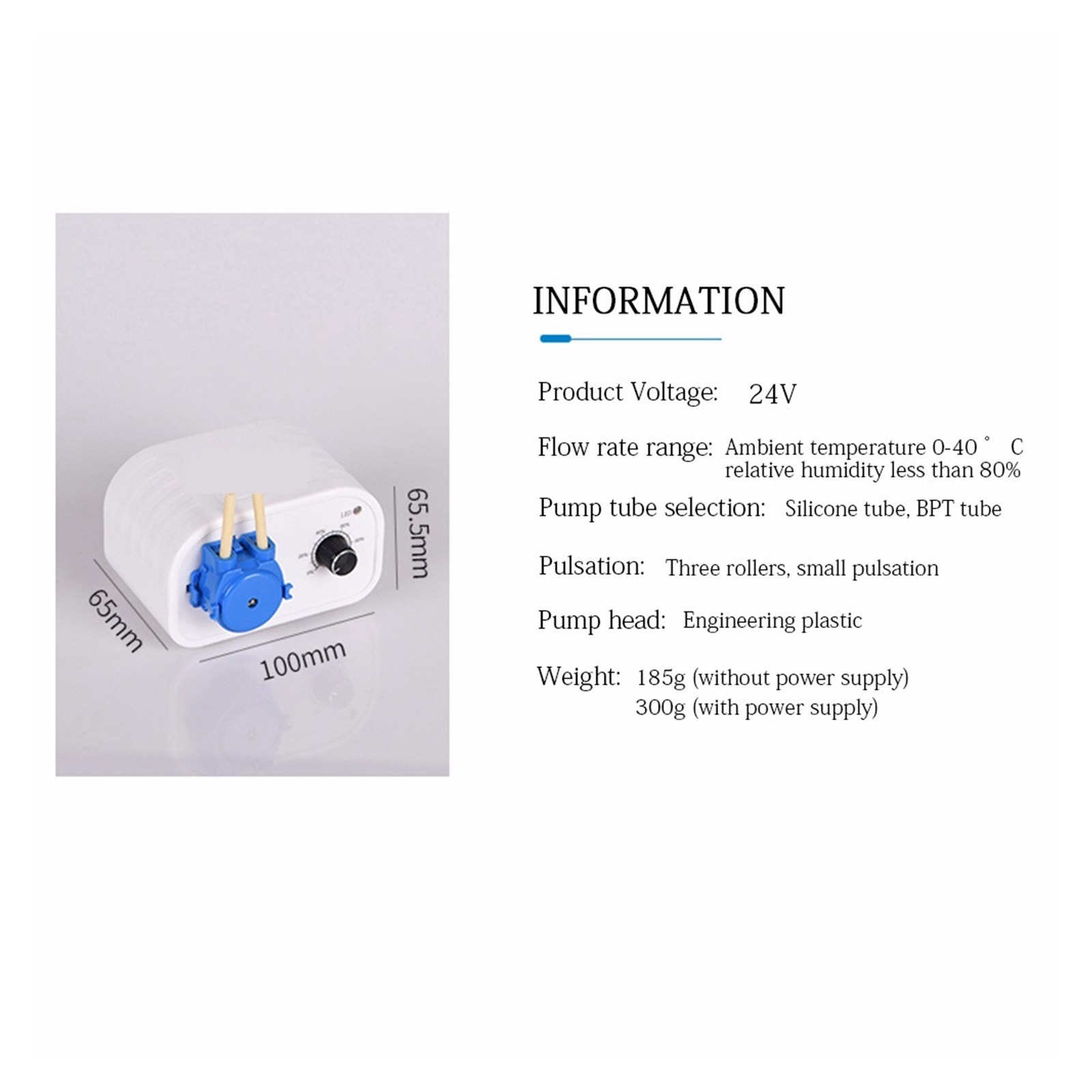 Peristaltic Pump 24v Dc Liquid Dosing Pump For Aquarium Lab Analytical Electric Water Pump Self-priming Pump Nasal Feeding Pump ,Low Noise