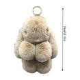 thumbnail image 3 of (2-Pack) Rinsvye Keychain Bunny Lu Wrist Key Keychain Cute Bunny Keychain Wrist Ring Holder Bunny Keychain Pl Ush Womens Change Purse Wallet Women Holder Wallets Women Small, 3 of 4