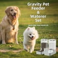 thumbnail image 6 of Pet Feeder and Water Dispenser Set, Automatic Dog Feeder and Dog Water Dispenser for Dogs Cats Pets Animals Large Capacity(3.8L)"【Pet Feeder and Water Dispenser】 1* Feeder and 1*Cat water dispenser,, 6 of 6