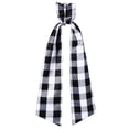 thumbnail image 2 of Black And White Checkered Wreath Belt - Front Door Decor For Home, Indoor Outdoor Wall Hanging, Seasonal Festive Classic Pattern Decoration - For Housewarming, Christmas,, 2 of 6