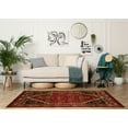 thumbnail image 2 of Linon Home Decor Serape Area Rug Collection, Red and Black, 5' x 7.6', 2 of 6