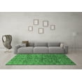 thumbnail image 3 of Ahgly Company Indoor Square Oriental Emerald Green Industrial Area Rugs, 7' Square, 3 of 4