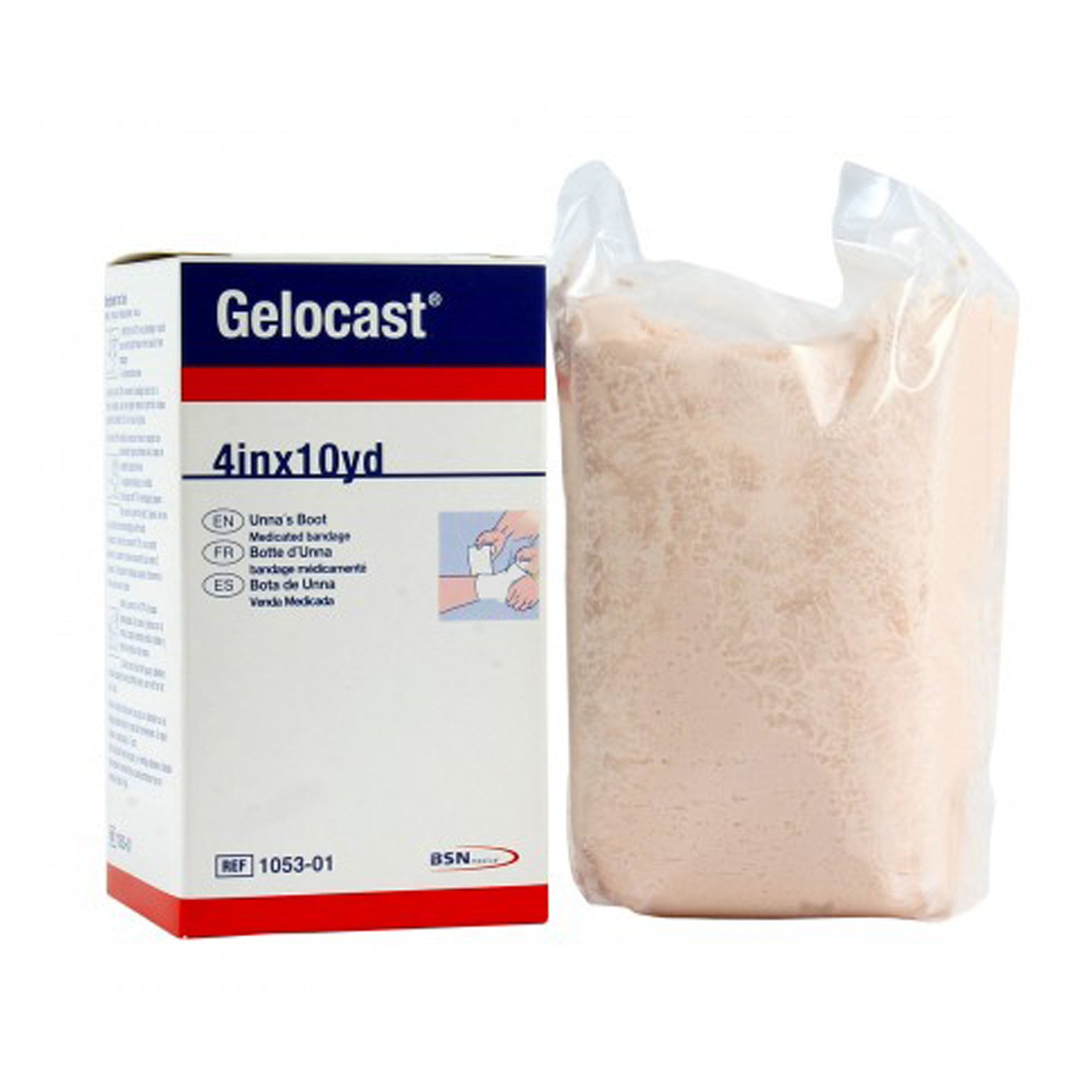 Gelocast Unna's Boot Medicated Bandage, 4' x 10 Yd