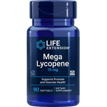 Life Extension Mega Lycopene, prostate health, arterial health, antioxidant defense, gluten-free, non-GMO, 90 softgels