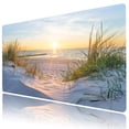 thumbnail image 6 of NEONWE Ocean Beach Gaming Mouse Pad Sunrise Sunset Seaside Coastal Nature Landscape Large Desktop Mouse Pad with Stitched Edges Non-slip Rubber for Work Game Office Home, 3mm Thick, 31.5 X 15.75 Inch, 6 of 6