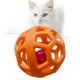thumbnail image 5 of Juguete de pelota hueca para perros, divertido, interactivo, resistente a las mordeduras, para masticar, para perros y gatos, color naranja, 5 of 12