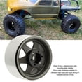 thumbnail image 3 of 4Pcs Metal Deep Dish Hub Wheel Rims for Axial SCX10 90046 1.9 Inch for D90, HSP, Redcat, , HPI, 3 of 7