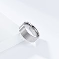 thumbnail image 2 of HIJONES Men's Stainless Steel Ring Wedding Band Comfort Fit Silver Size 9, 2 of 4