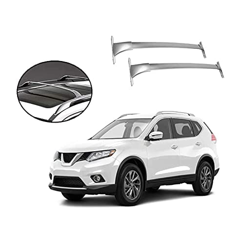 ROKIOTOEX Roof Rack Crossbars Fits 2014 2020 Nissan Rogue with Raised Roof Rails Cross Bars Cargo Carrier Aluminum Silver Walmart