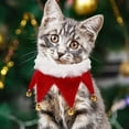 thumbnail image 4 of Pañuelo bandana navideño para mascotas GOOHOCHY con cascabeles, pañuelo triangular para el cuello para gatos y perros, accesorio para fiestas de disfraces de mascotas (Talla), 4 of 8