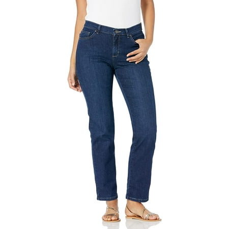 LEE Womens Relaxed Fit Straight Leg Jean, Authentic Nordic, 4 | Walmart ...