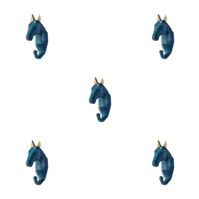 mmirethe Crochets de Manteau en Résine Assurant une Longue Durée Pas Facile à Porter. Facile à Installer Rétro Bleu (Cheval) 5Set