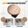 thumbnail image 3 of CASAINC 5-Spray Dual Shower Head 16 in. Round Wall Mount Fixed and Handheld Shower Head 2.5 Thermostatic in Brushed Rose Gold, 3 of 10