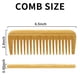 thumbnail image 4 of Peine de madera de bambú natural para el cabello para mujeres y hombres - Peine de dientes anchos ecológico para desenredar el cabello rizado y la barba para hombres (4 piezas), 4 of 4