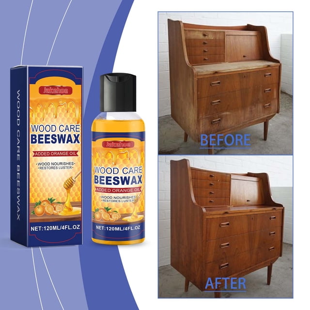 Fiudx Spray de Cera de Abejas, Abrillantador Natural para Muebles, Realza El Brillo y La Durabilidad de La Madera, Limpia y Revitaliza Muebles Antiguos, Tratamiento Versátil para Madera, Apto para To
