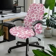 thumbnail image 2 of FKELYI Pink Cow Print Anti-Dust Office Chair Cover Washable Computer Chair Slipcover for Armchair Swivel Boss Chair Protector for Home Office Decoration, Small, 2 of 6