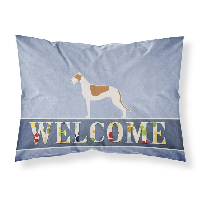 ""Caroline'S Treasures Funda De Almohada De Bienvenida Greyhound Estándar ""