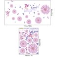 thumbnail image 2 of Flower Wall Sticker Creative Adhesive Letter Flower Wall Decal Wall Art Sticker, 2 of 10