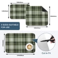 thumbnail image 5 of Sage Green Buffalo Plaid Dish Drying Mats for Kitchen Counter, Rustic Farmhouse Absorbent Coffee Bar Mat with Non-slip Rubber Backed Quick Drying Dish Rack Pad 12"x16", 5 of 9