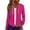 Hot Pink #712, variant on Bovemsi Women's Long Sleeve Tops Zip Up Jackets 2025 Fall Basic Lightweight Sweatshirt Print Shirts Drawstring Full Hoodies Long Sleeve Blouse