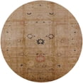 thumbnail image 1 of Ahgly Company Indoor Round Mid-Century Modern Brown Oriental Area Rugs, 6' Round, 1 of 6