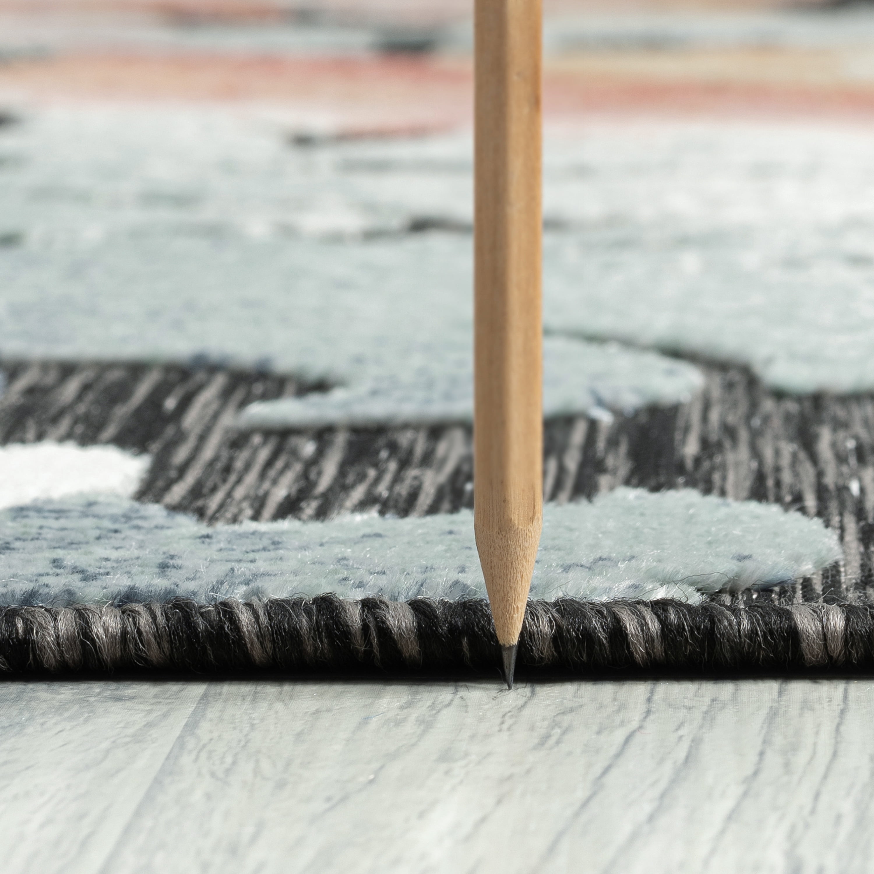 2x3 Water Resistant, Small Indoor Outdoor Rugs for Patios, Front Door Entry, Entryway, Deck, Porch, Balcony | Outside Area Rug for Patio | Black, Floral | Size: 1'11'' x 3'