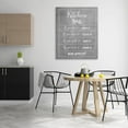 thumbnail image 2 of Kitchen Rules Bon Appetit Sign Typography Graphic Art Gallery Wrapped Canvas Print Wall Art, 2 of 7