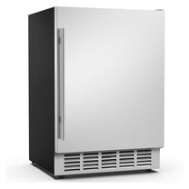 Joreek 24 Inch Beverage Fridge Weather Proof Stainless Steel Beverage Cooler Under Counter Beer Fridge Indoor/Outdoor Beverage Refrigerator for 190 Cans Built-in/Freestanding (Foam Door)
