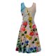 thumbnail image 5 of Vestido sin mangas informal sin mangas para mujer, vestido con cuello redondo y estampado floral de verano para la playa Pompotops ghjkhdj1601, 5 of 5