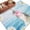 Blue, variant on 5'x7' Area Rugs for Living Room Bedroom, Blue Easter Bunny Washable Rug Carpet Runner Indoor Outdoor, Spring Daisy Modern Ombre Striped Non Slip Floor Mats Area Rug for Kitchen, Nursery