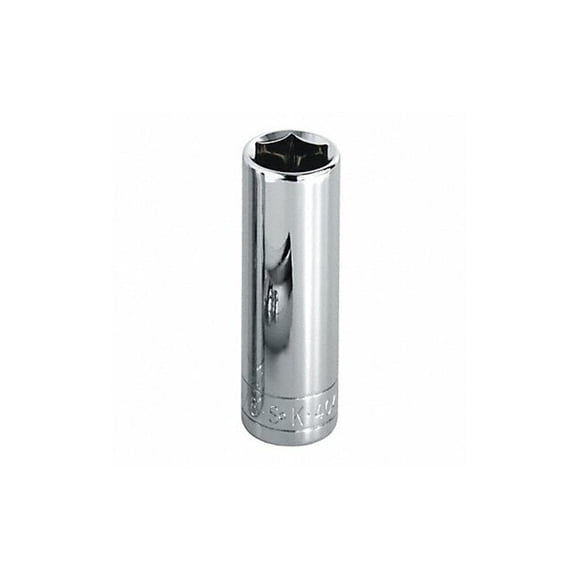 SK Professional Tools Socket 15/16 In. Hex 1/2 In. Dr Deep Chrome