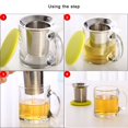 thumbnail image 3 of CAYU Practical Tea Strainer Filter Stainless Steel Tea Infuser Strainer Filter Drinkware Tea Drinking Accessories Kitchen Use, 3 of 8
