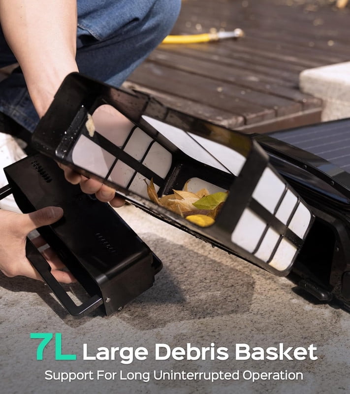WYBOT F1 Solar-Powered Pool Skimmer Robotic Cleaner, Smart App Control, Tangle-Free, 7L Capacity