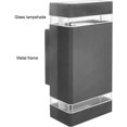 thumbnail image 4 of Lámpara de pared elegante con movimiento hacia arriba y hacia abajo, lámpara de porche para exteriores con cuerpo de aluminio macizo grueso, lámpara de pared impermeable para patio y balcón,, 4 of 5