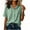 Green, variant on Cotton Tops for Women Classic Casual Short Sleeve Collared Pencil Tops - Fringe Hem for Spring Blue XXL
