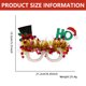 thumbnail image 2 of 6 piezas de gafas navideñas con purpurina para fiestas navideñas, marcos para gafas, accesorios de decoración navideña, gafas de disfraz para fiestas navideñas, regalos festivos, 2 of 5
