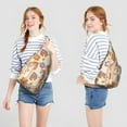 thumbnail image 4 of Trippy Mushroom Chest Bag - Psychedelic Print, Durable Synthetic Fabric, Tactical Sling Pack, 4 of 4