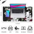 thumbnail image 5 of Long Mouse Pads for Desk,Pioneer Flower Floral Print Pattern Desk Mats on Top Of Desks, Desk Mouse Pad Extra Large with 3mm Non-Slip Base and Stitched Edge for Gaming,Office,Work,Home 31.5"x15.7", 5 of 6