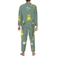 thumbnail image 5 of Bingfone Men'S Pajama Set 2 Piece Loungewear Pjs, Long Sleeve With Pajama Pants-Cute Yoga Frogs, 5 of 9