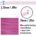 thumbnail image 3 of Rexlace Flat Plastic Lacing – Boondoggle String, Clear Raspberry, 0.092" W, 0.035” Thick, 100 Yd, 3 of 6