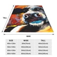 thumbnail image 3 of Honeii Cow Print Fleece Blanket - Throw Blanket for Bed, Sofa, Couch, Camping, and Travel , Microplush Ultra Soft Warm Blanket-80"x60", 3 of 7