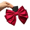 thumbnail image 5 of Eoperou Hair Barrette Three-layered Big Bow-knot Princess Style Headgear Non-Slip Hair Decoration Solid Color Exquisite Lightweight Hairpin Women Hair Accessories, 5 of 8