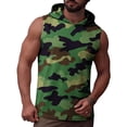 thumbnail image 6 of LWITHSZG Camo Hoodie Men Gym Workout Sleeveless Shirts Beach Vacation Trendy Camouflage Muscle Shirt Summer Outfits S-3XL, 6 of 9