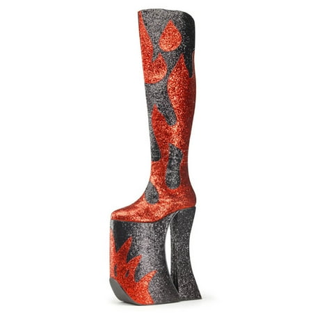 mens sizing black and glitter thigh high platform mens sizing black and glitter thigh high platform