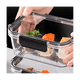 thumbnail image 3 of 3 cajas de almacenamiento para alimentos de grado alimenticio para refrigerador, caja sellada con tapa, adecuada para verduras y carne, 3 of 5
