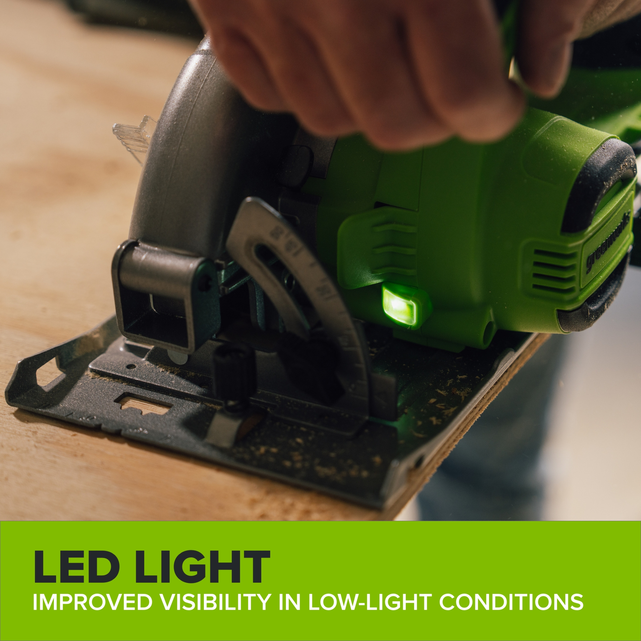 Greenworks 24V Cordless Circular Saw, 6-1/2-Inch PowerAll photo 5
